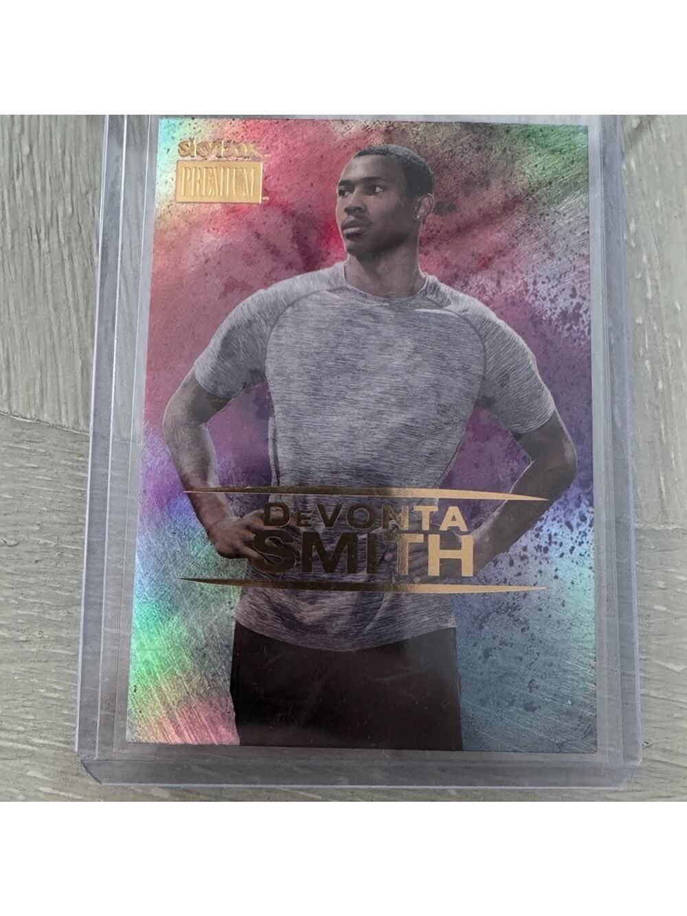2021 Devonta Smith Skybox Premium Metal Universe Champion